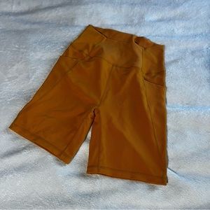 Orange Wilo the label bike shorts